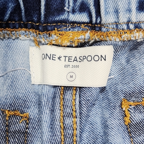 One Teaspoon From Free People The ROADHOUSE Wide Leg Jeans Causual Size Med - Picture 13 of 14